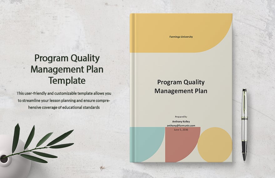 Program Quality Management Plan Template