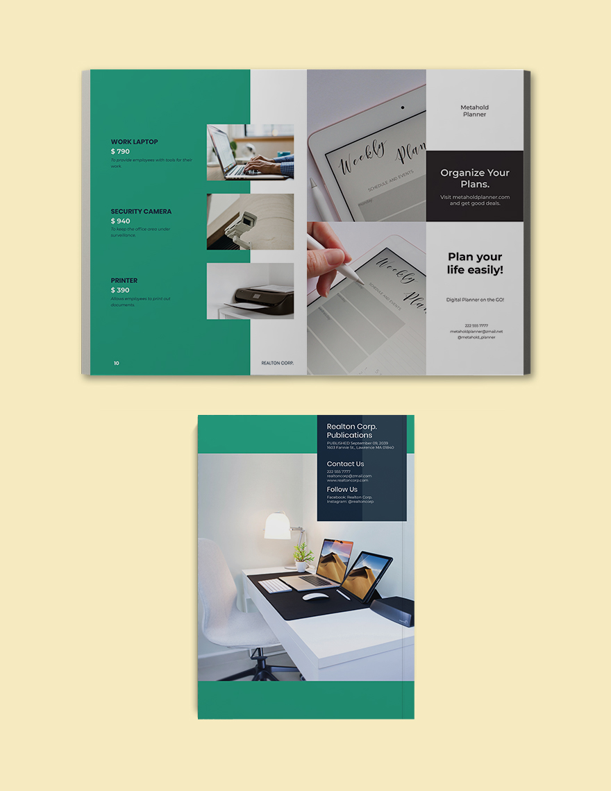 A Corporate Catalog template Download