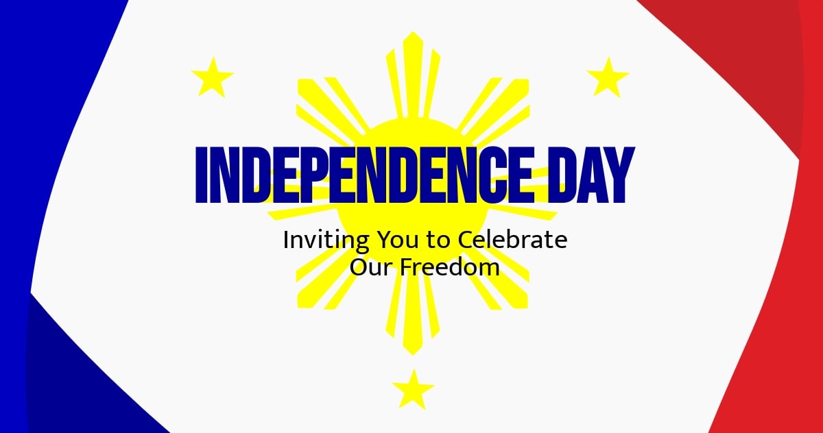 Philippines Independence Day Invitation Facebook Post Template