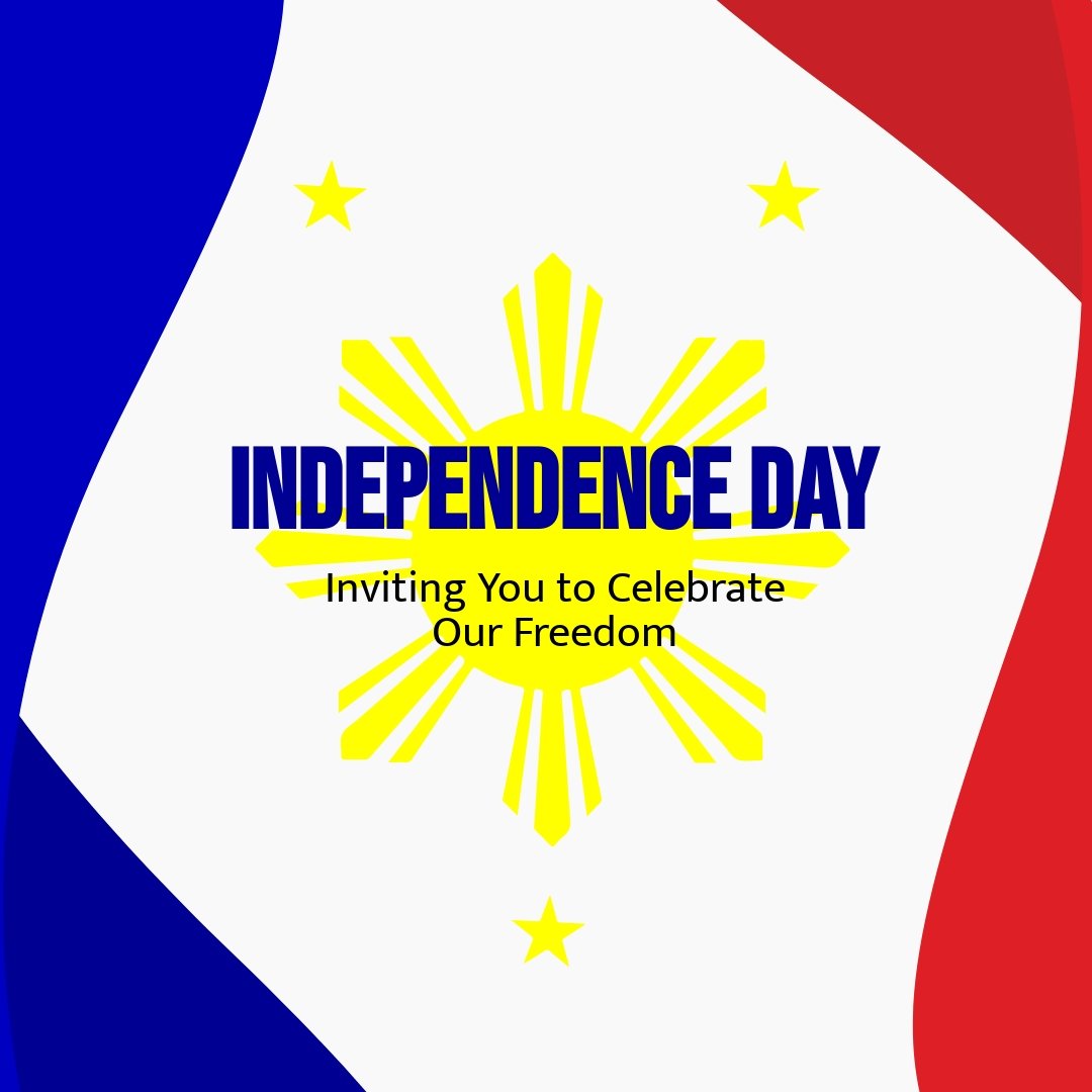 Philippines Independence Day Invitation Instagram Post Template.jpe