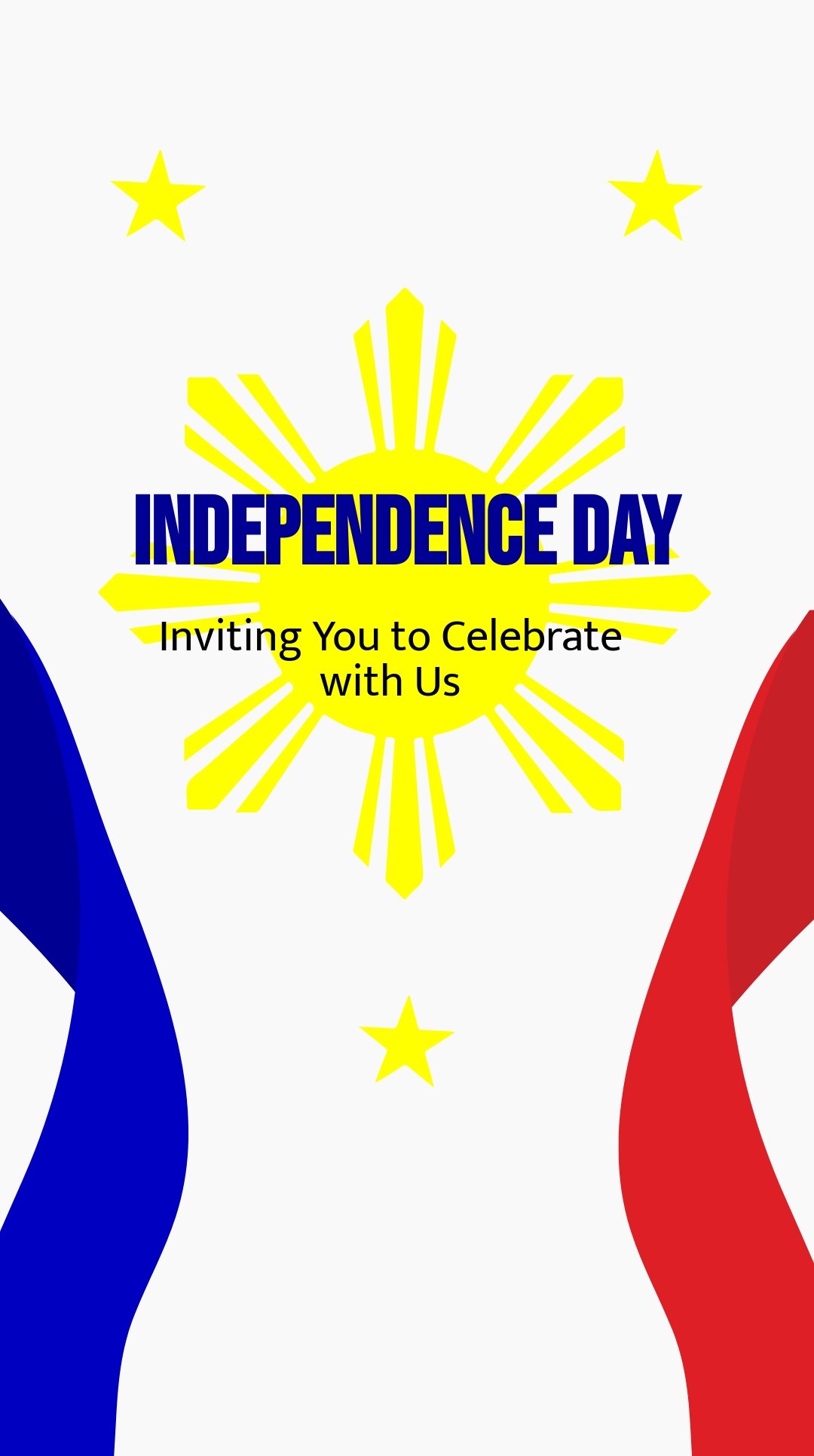 Philippines Independence Day Invitation Whatsapp Post Template.jpe