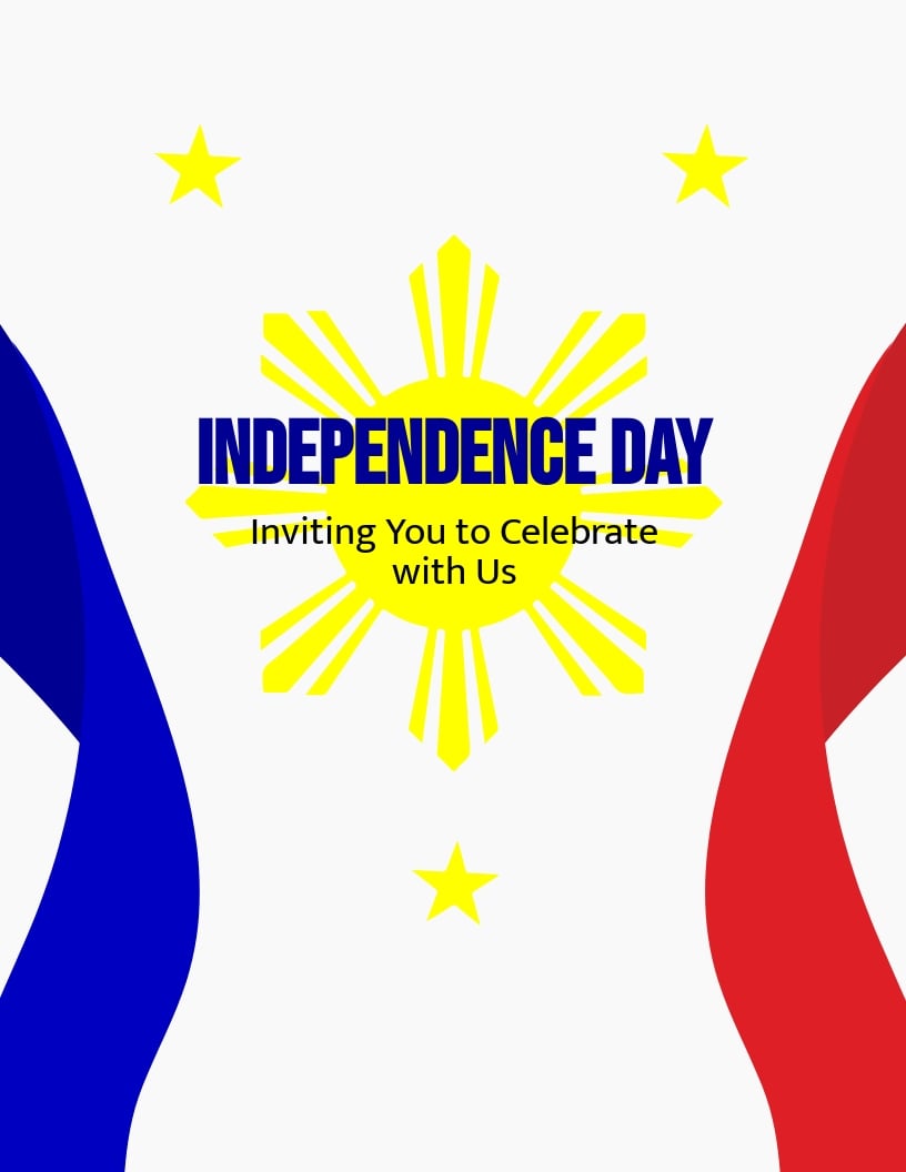 Philippines Independence Day Invitation Flyer Template