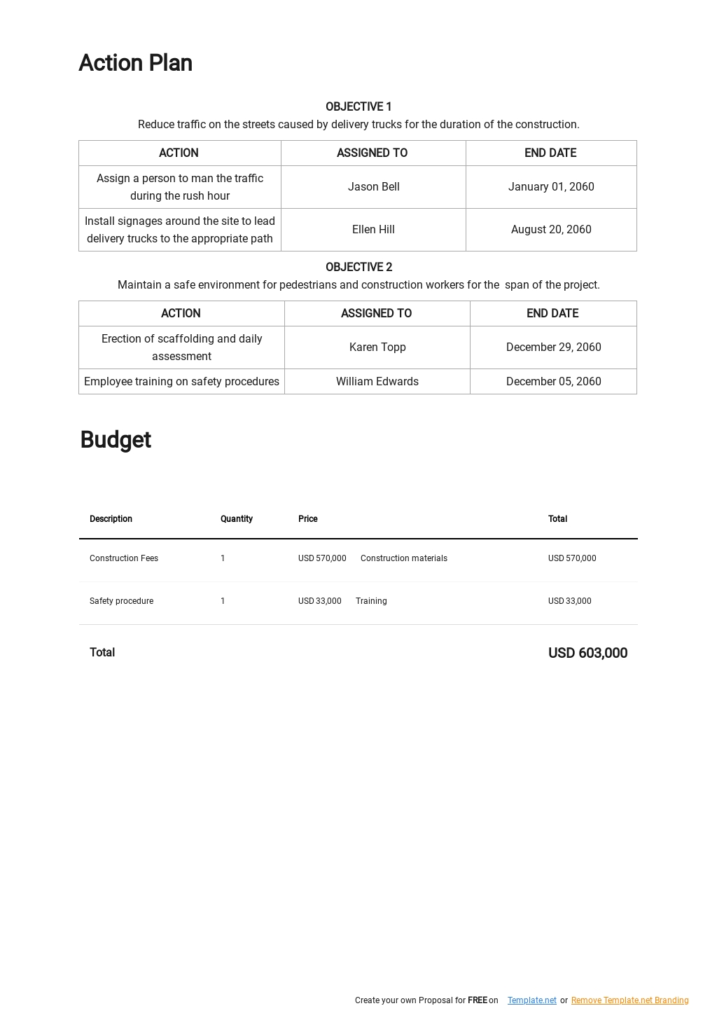 Construction Program Management Plan Template in Google Docs, Word ...