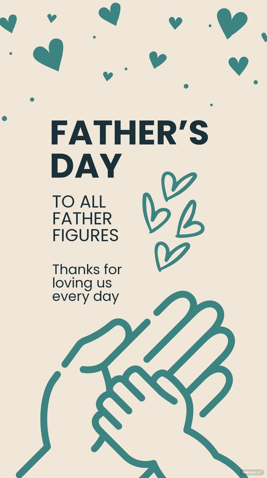 Free Happy Father's Day Whatsapp Post Template