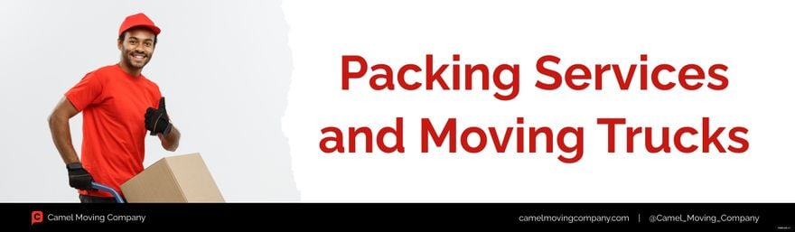 Packing And Moving Services Billboard Template