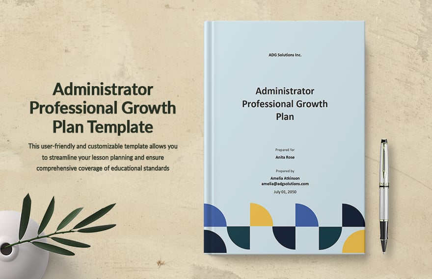 Administrator Professional Growth Plan Template in Word, Google Docs, PDF, Apple Pages