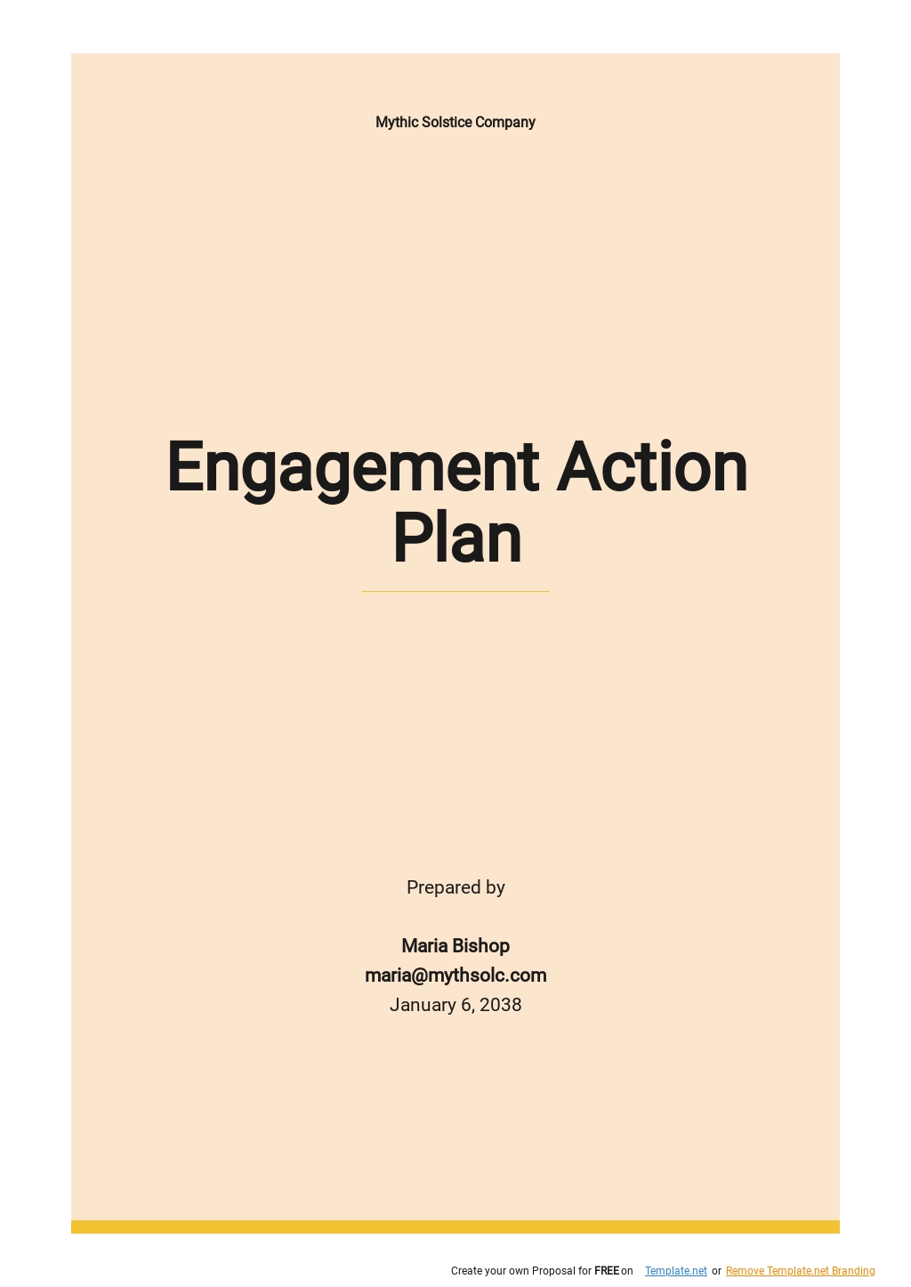 Engagement Action Plan Template