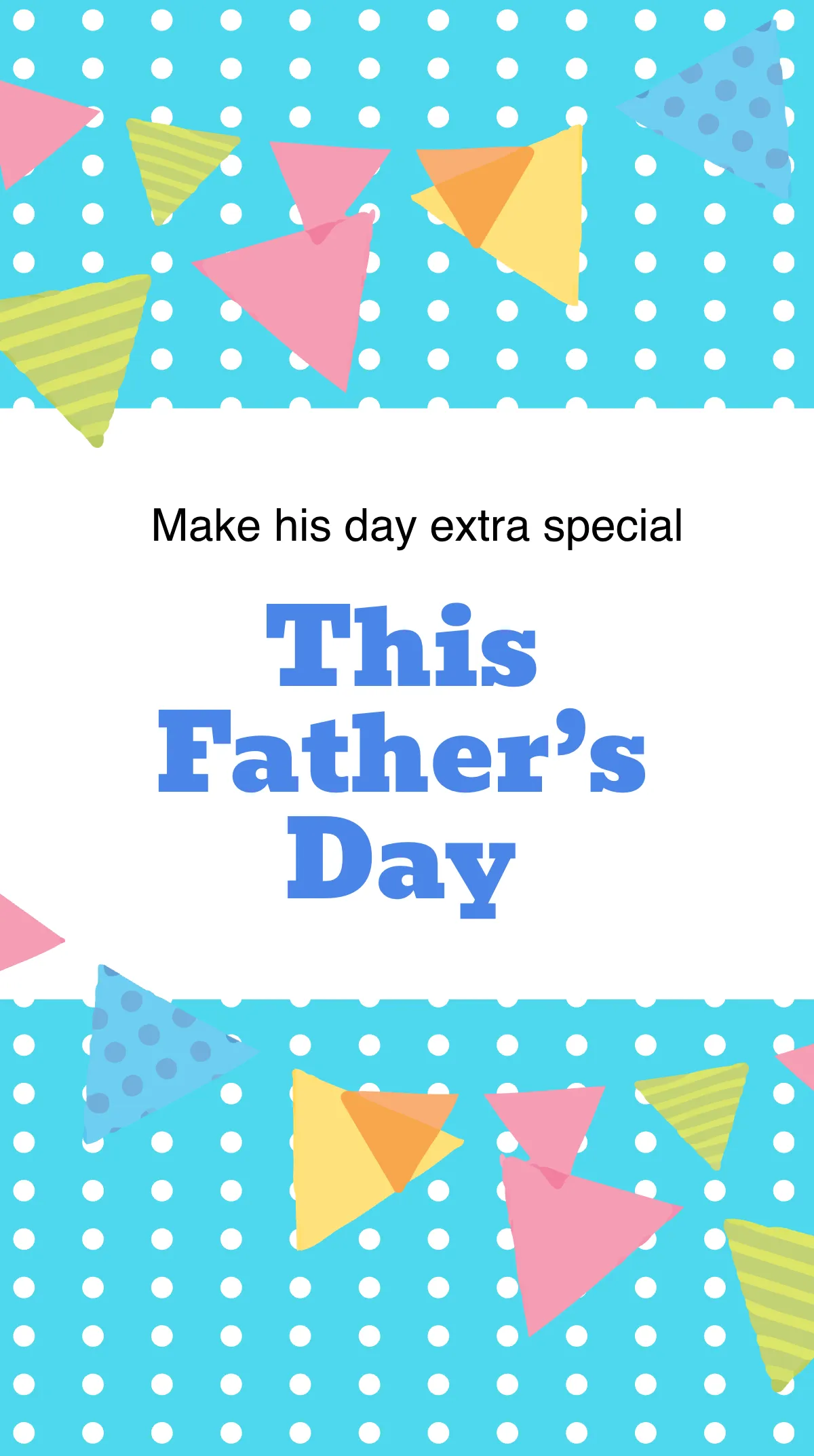 Free Father's Day Promotion Instagram Story Template to Edit Online