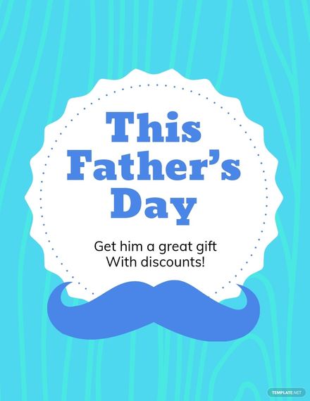 Father's Day Promotion Flyer Template