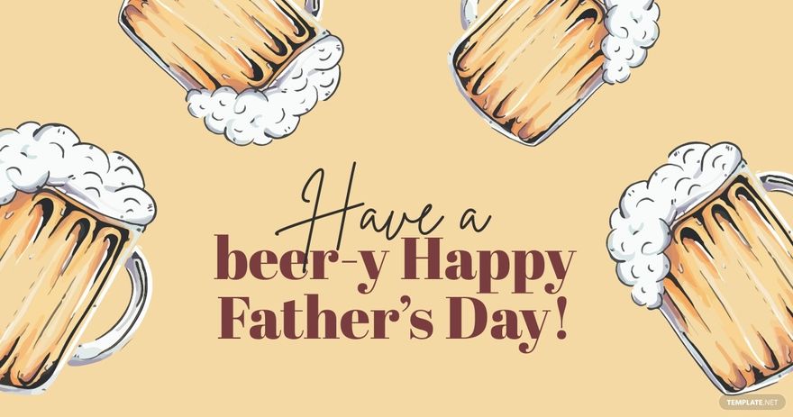 Free Funny Father's Day Facebook Post Template