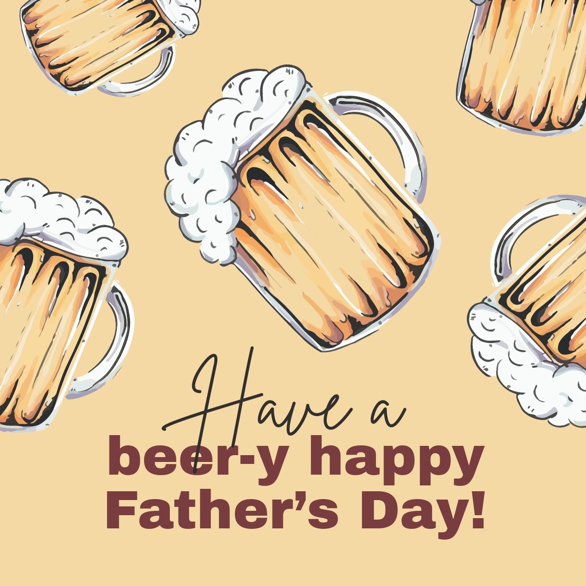 Free Funny Father's Day Linkedin Post Template