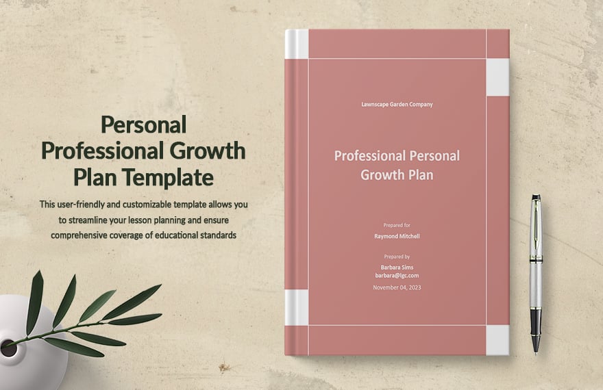 Professional Personal Growth Plan Template