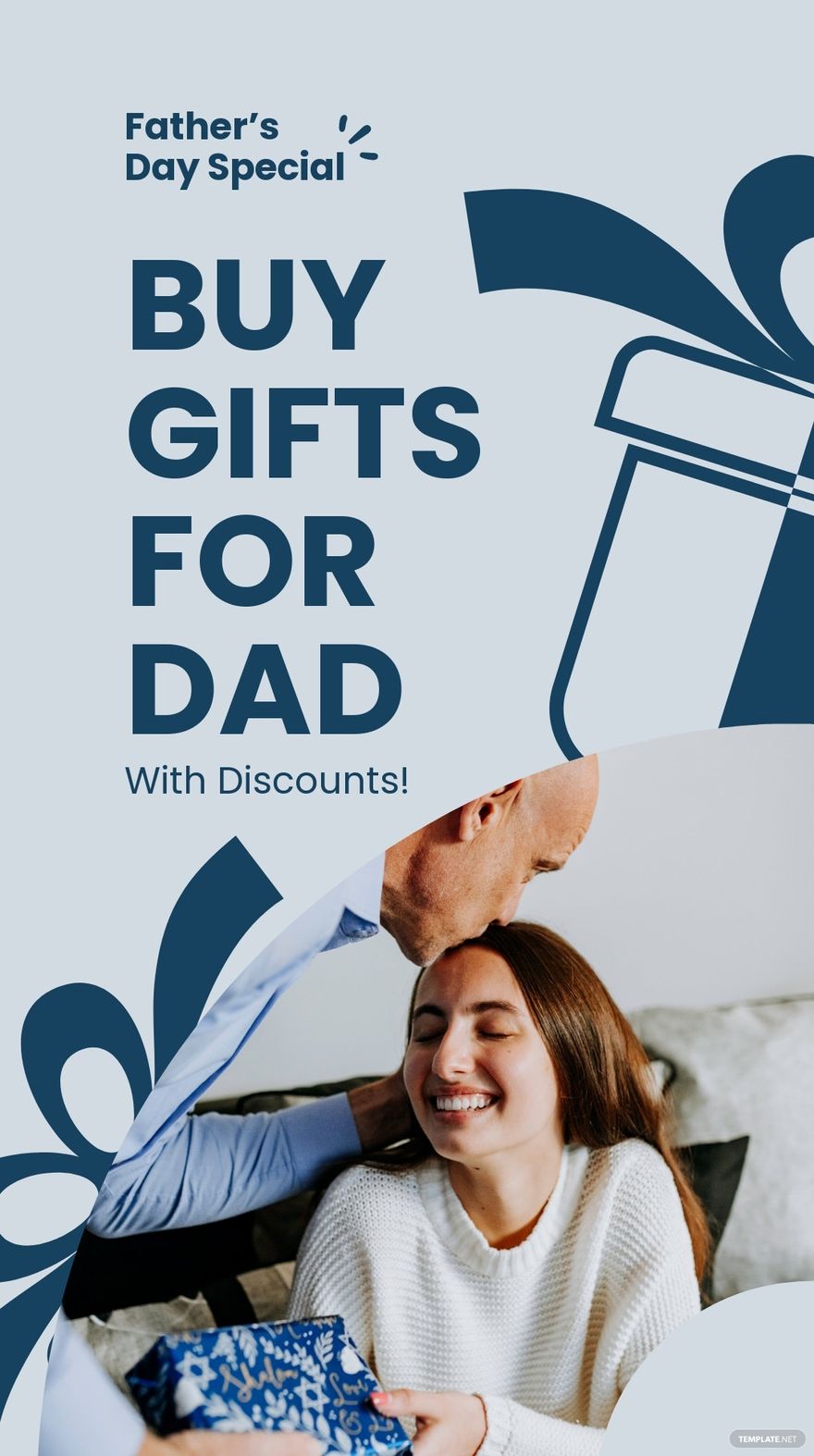 Free Father's Day Sale Whatsapp Post Template