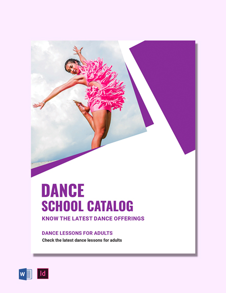 Dance School Catalog Template