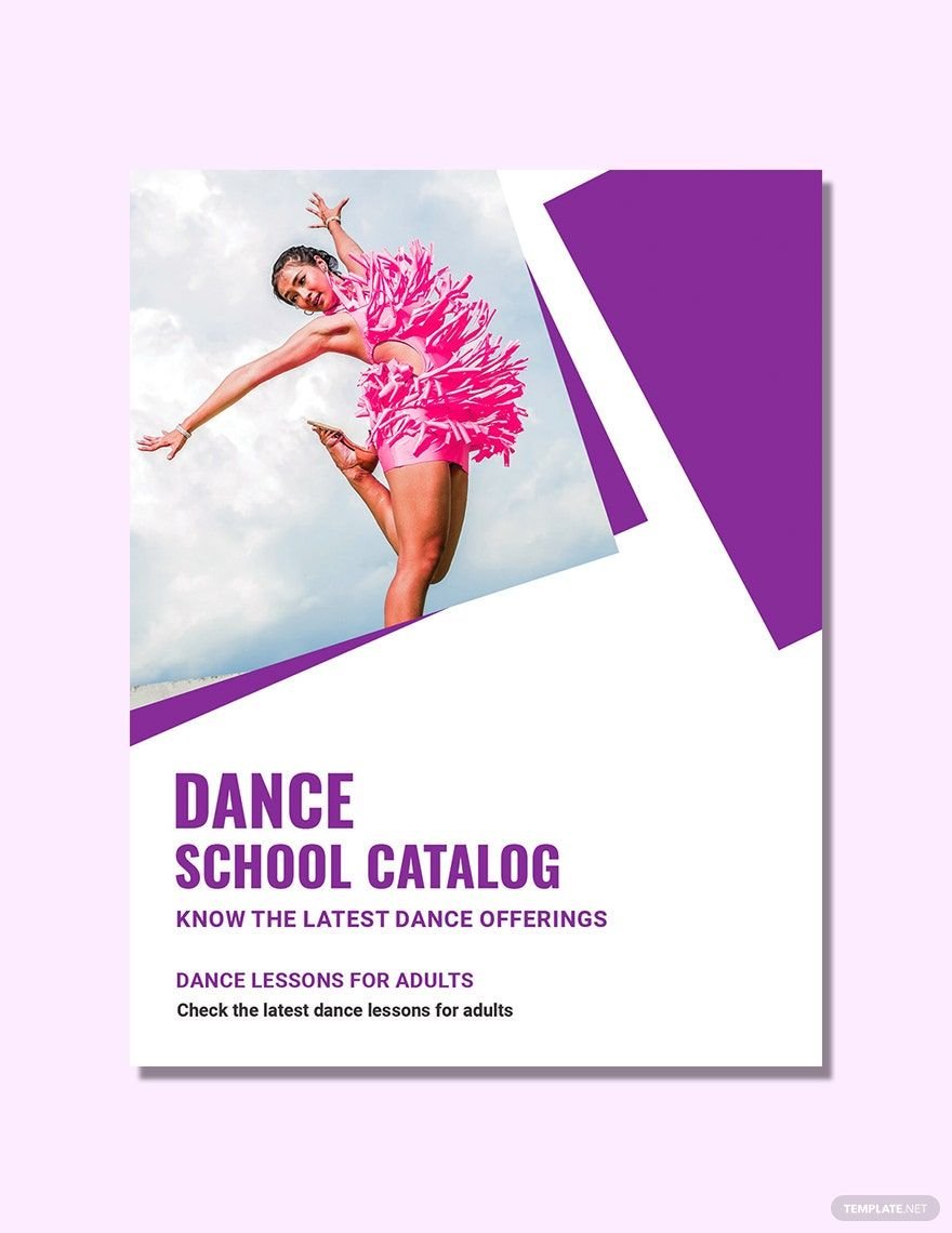 Dance School Catalog Template