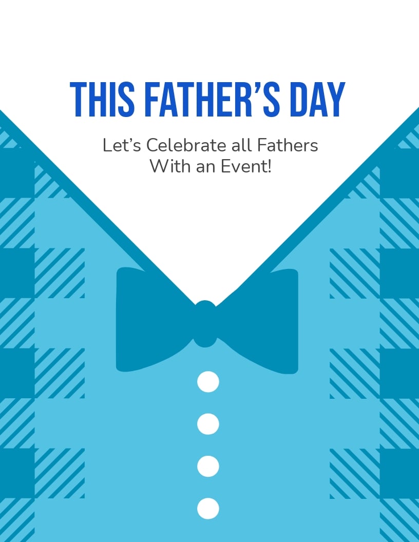 Father's Day Event Flyer Template