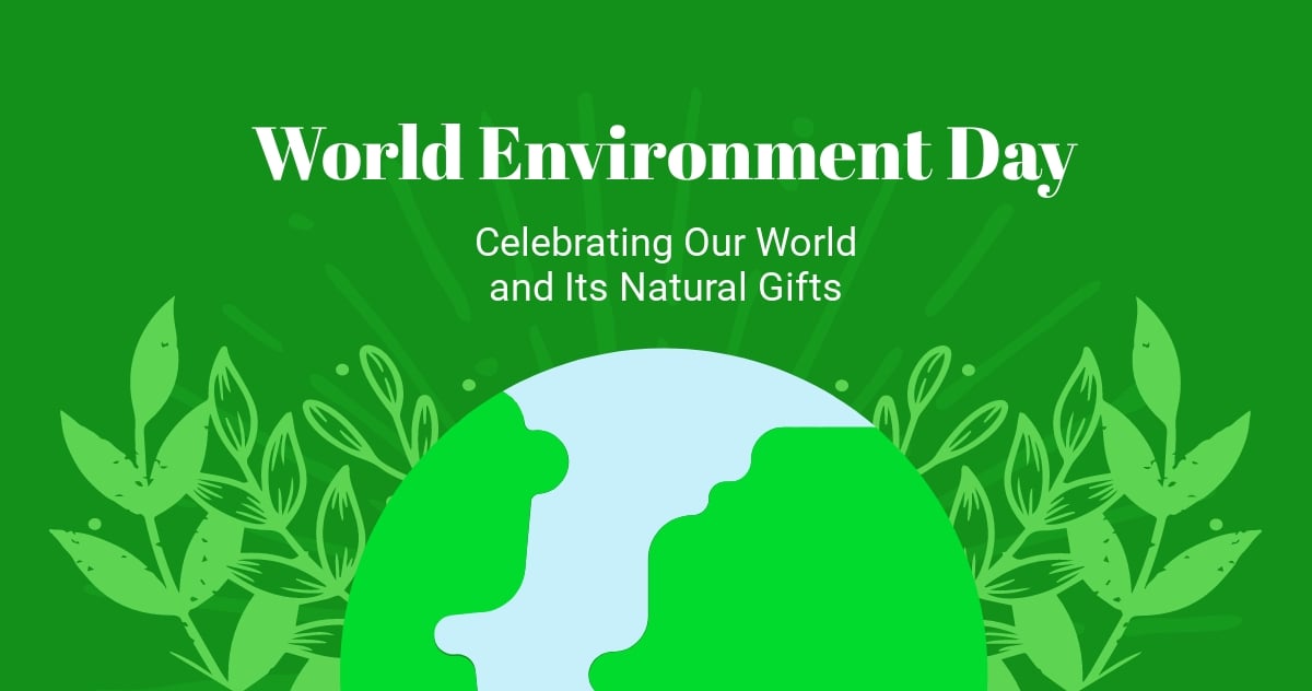 Free World Environment Day Facebook Post Template