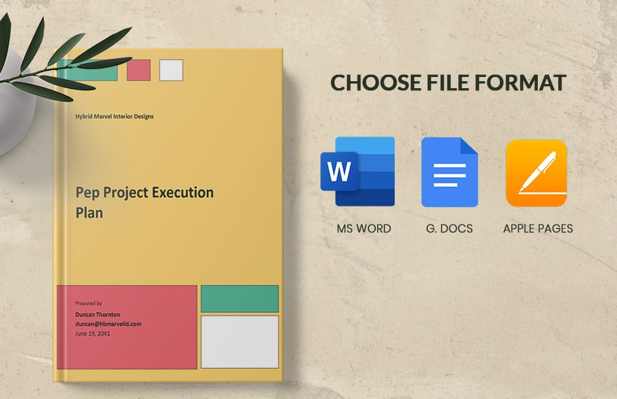 Pep Project Execution Plan Template