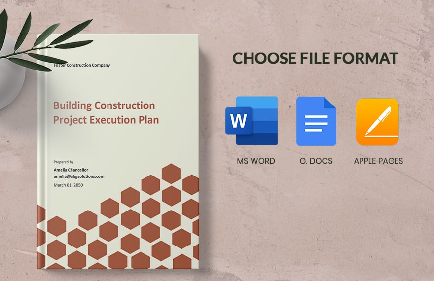 Building Construction Project Execution Plan Template