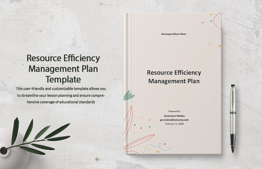 Resource Efficiency Management Plan Template