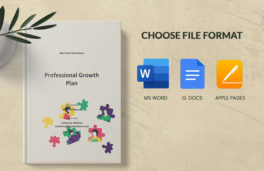 Sample Professional Growth Plan Template