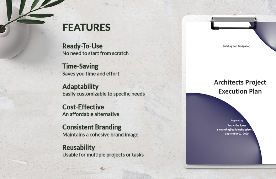 Architects Project Execution Plan Template