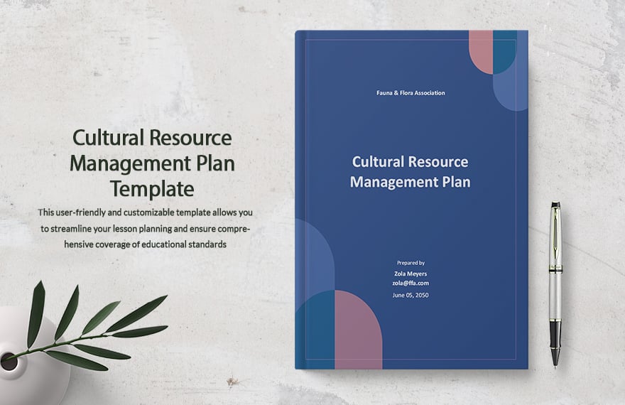 Cultural Resource Management Plan Template