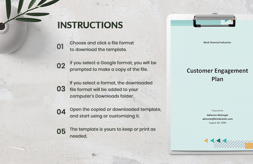 Customer Engagement Plan Template In Pages PDF Word Google Docs 