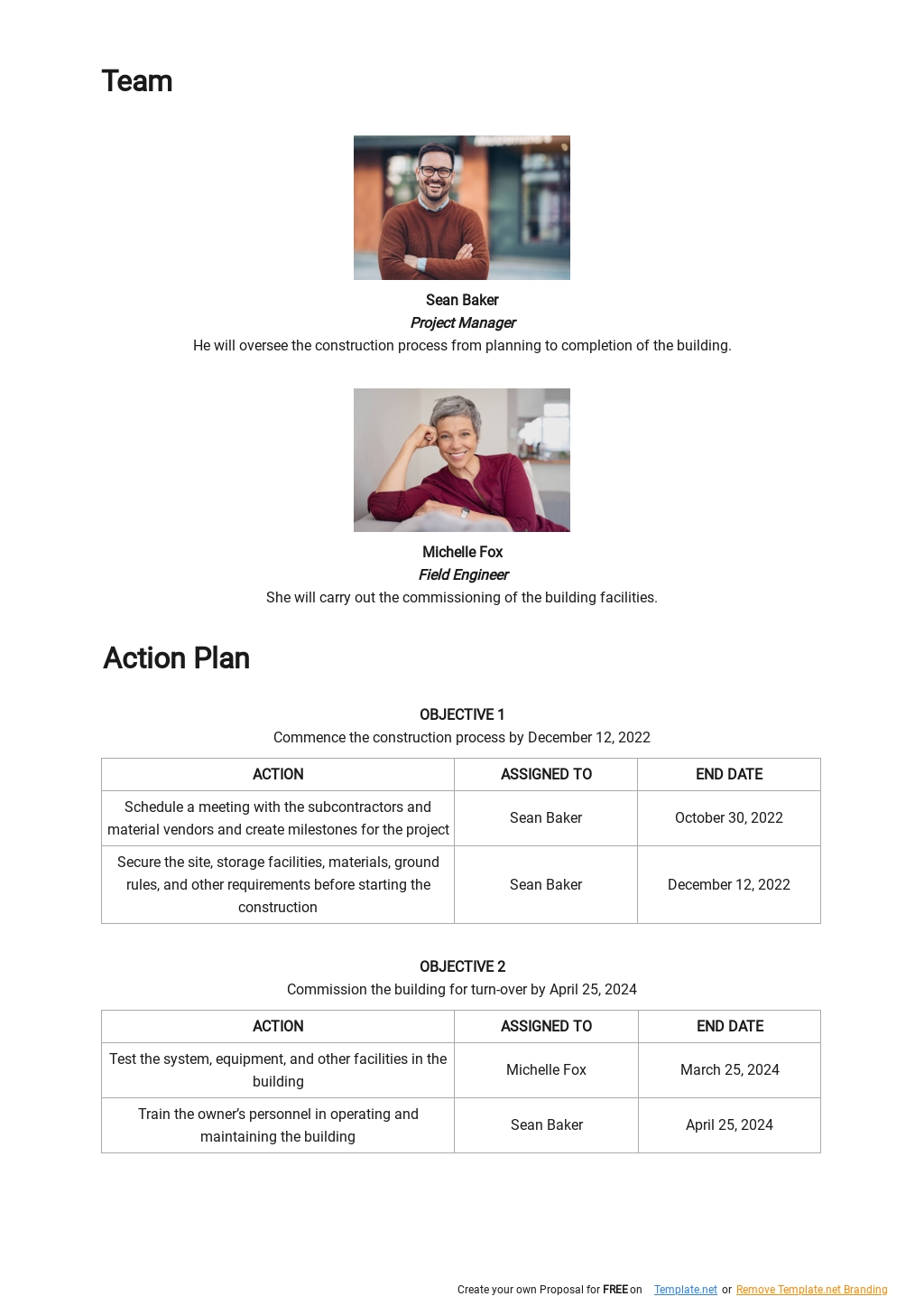Project Execution Plan For Construction