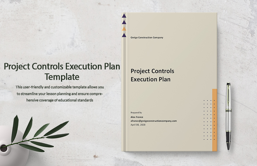 Project Controls Execution Plan Template in Word, Google Docs, PDF, Apple Pages