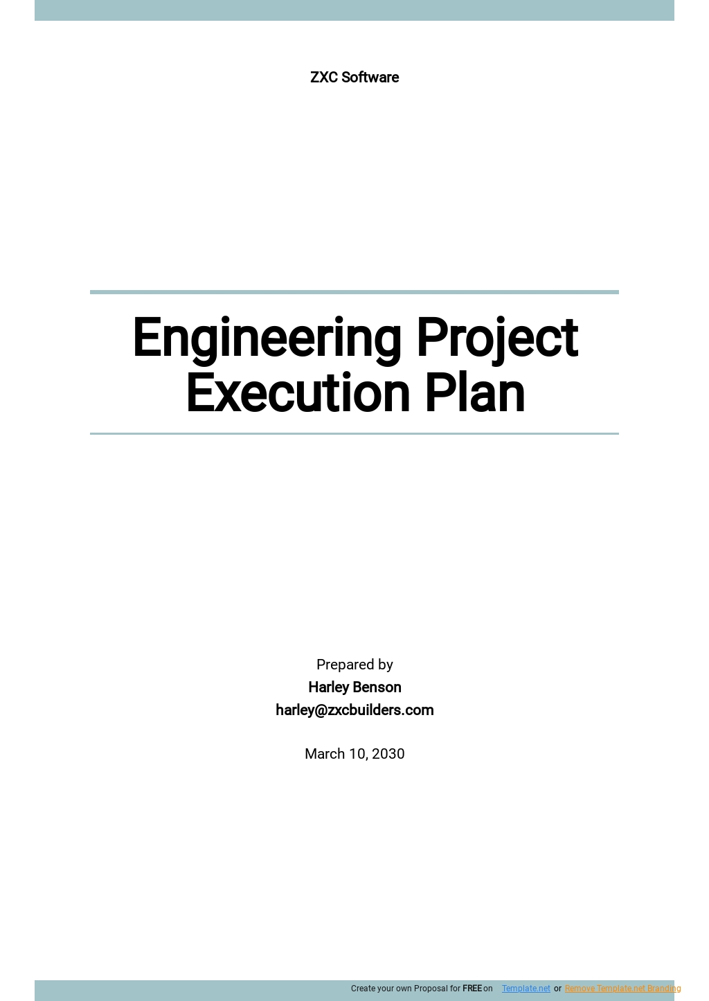 Engineering Project Execution Plan Template Google Docs Word Apple   Engineering Project Execution Plan Template 