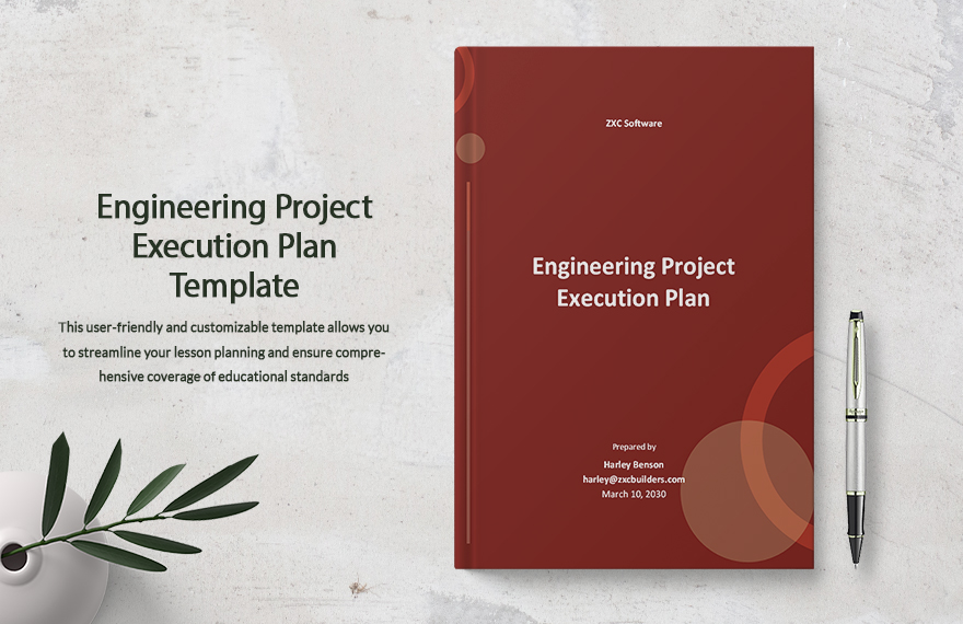 Engineering Project Execution Plan Template in Word, Google Docs, PDF, Apple Pages