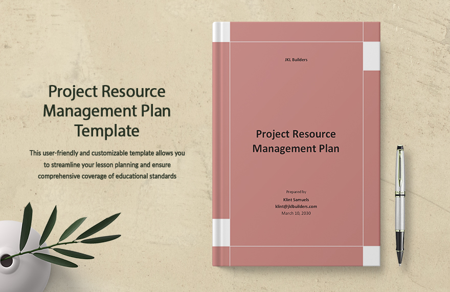 Project Resource Management Plan Template in Word, Google Docs, PDF, Apple Pages