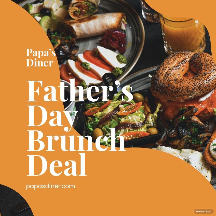 Father's Day Brunch Deal Instagram Post Template