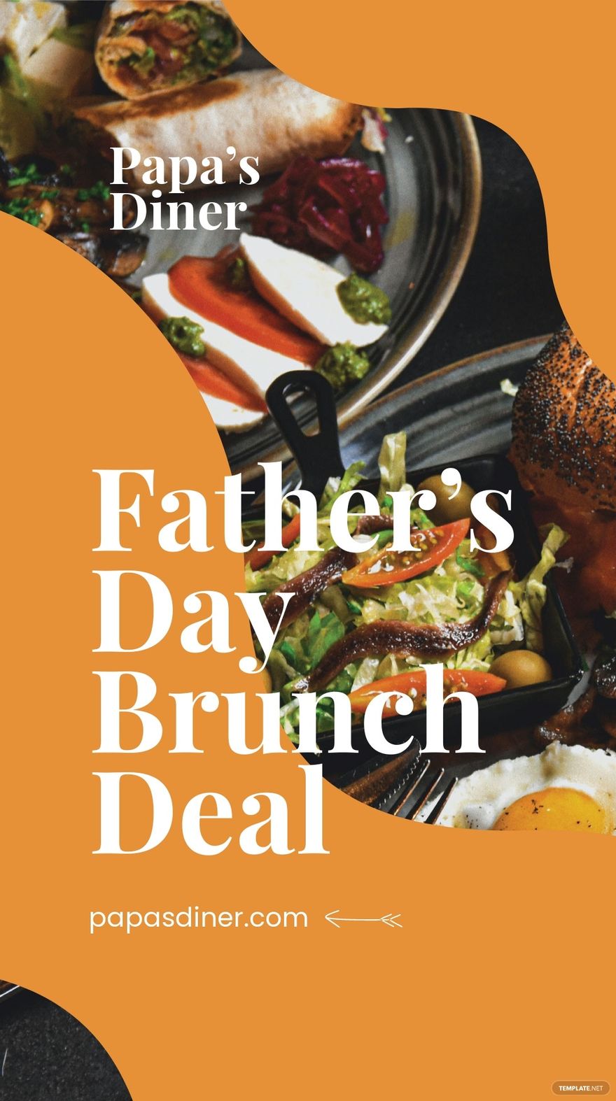Free Father's Day Brunch Deal Whatsapp Post Template