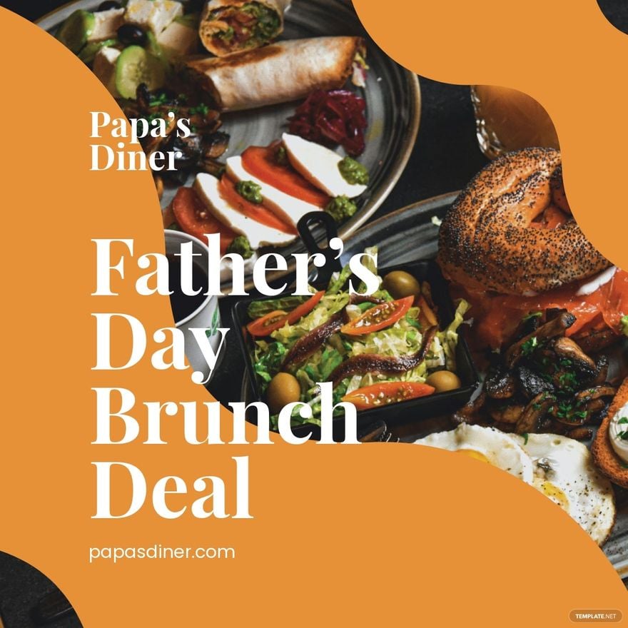 Free Father's Day Brunch Deal Linkedin Post Template