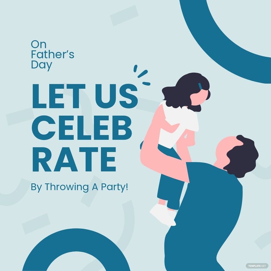 Father's Day Party Linkedin Post Template
