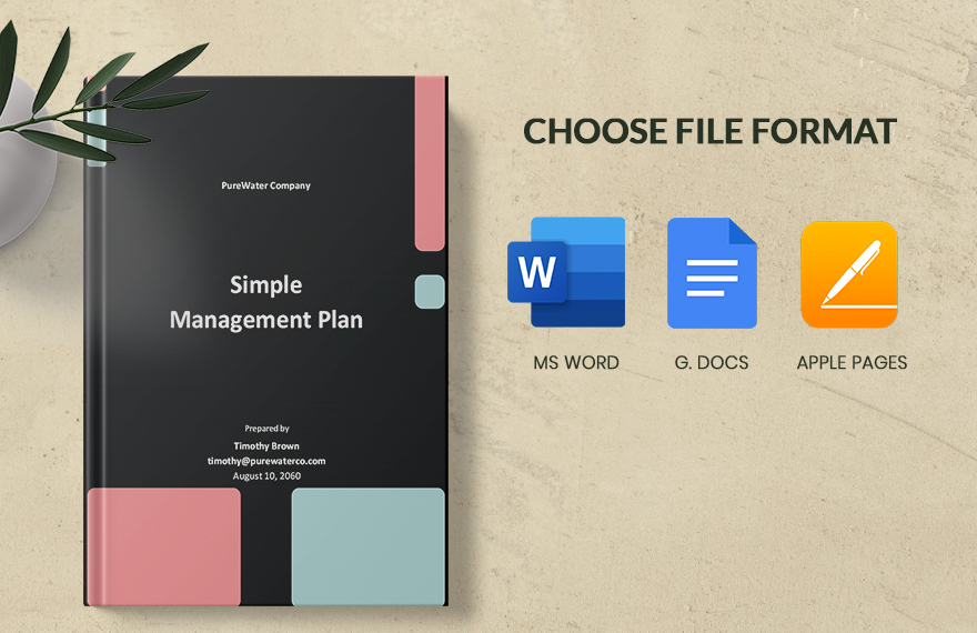 Simple Resource Management Plan Template
