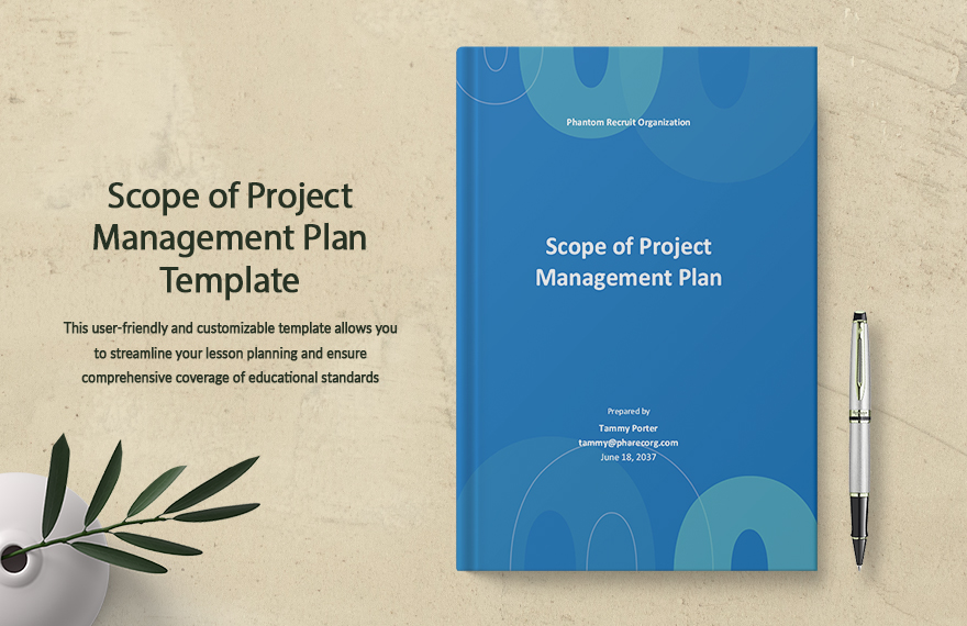 Scope of Project Management Plan Template in Word, Google Docs, PDF, Apple Pages