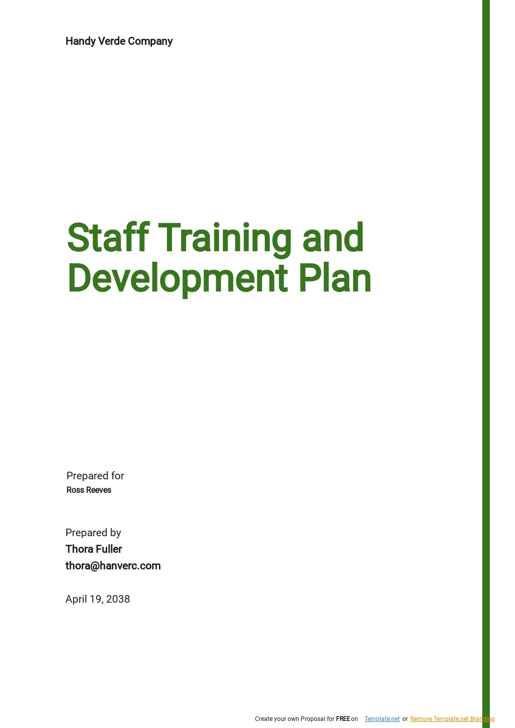 5+ Staff Training and Development Plan Templates - Free Downloads ...