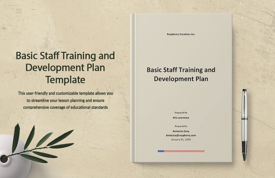Basic Staff Training and Development Plan Template