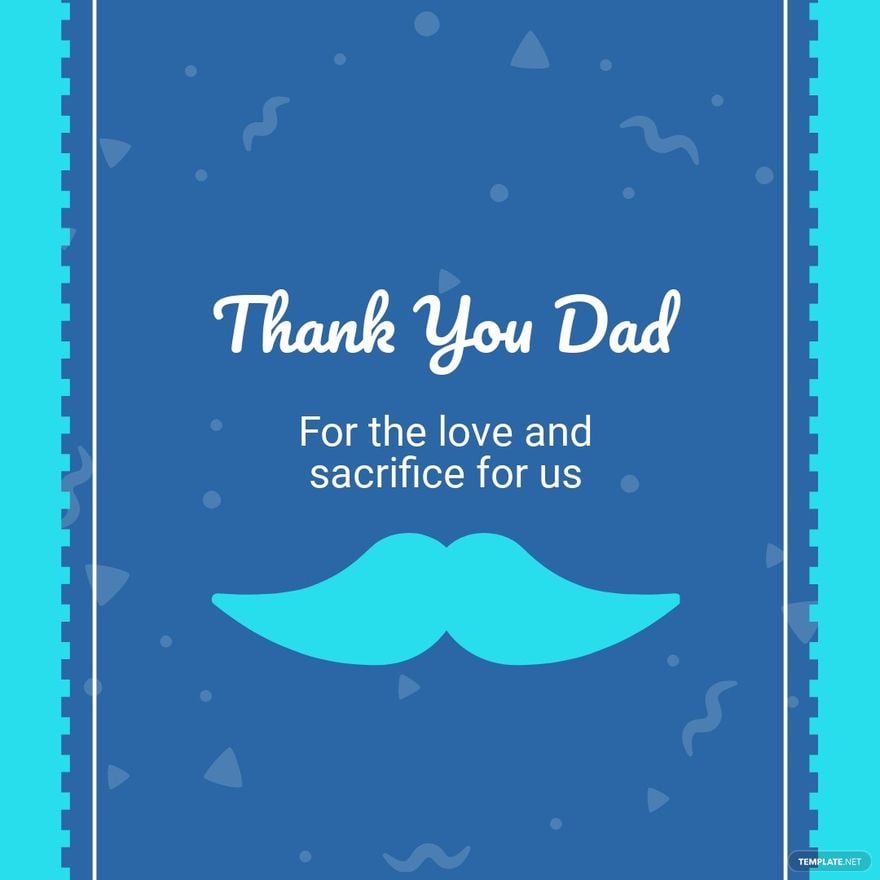 Free Thank You Dad Instagram Post Template