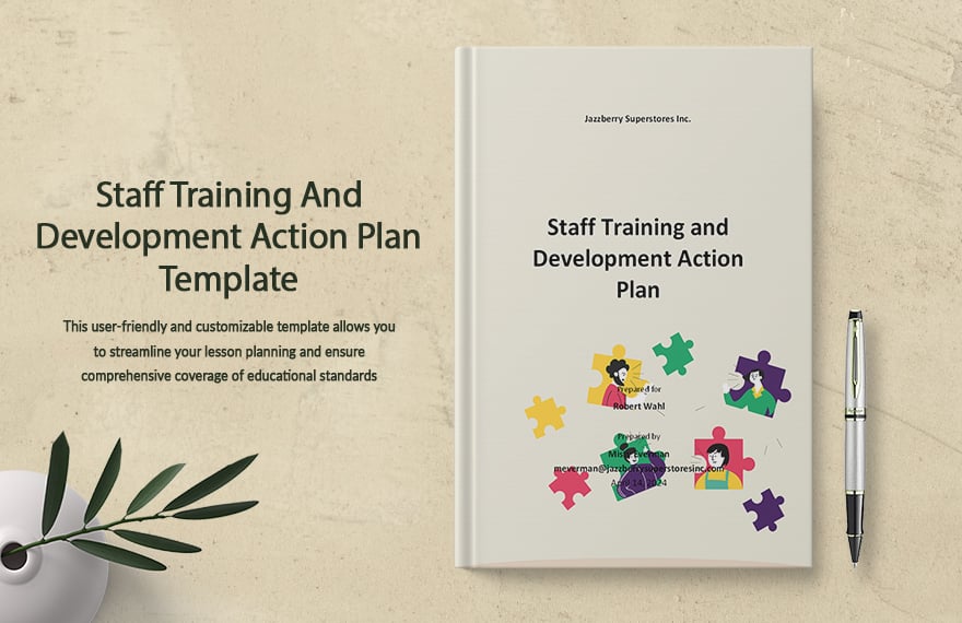 Staff Training And Development Action Plan Template