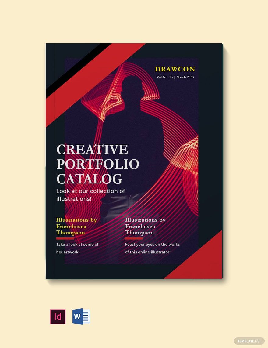 Free Creative Portfolio Catalog Template