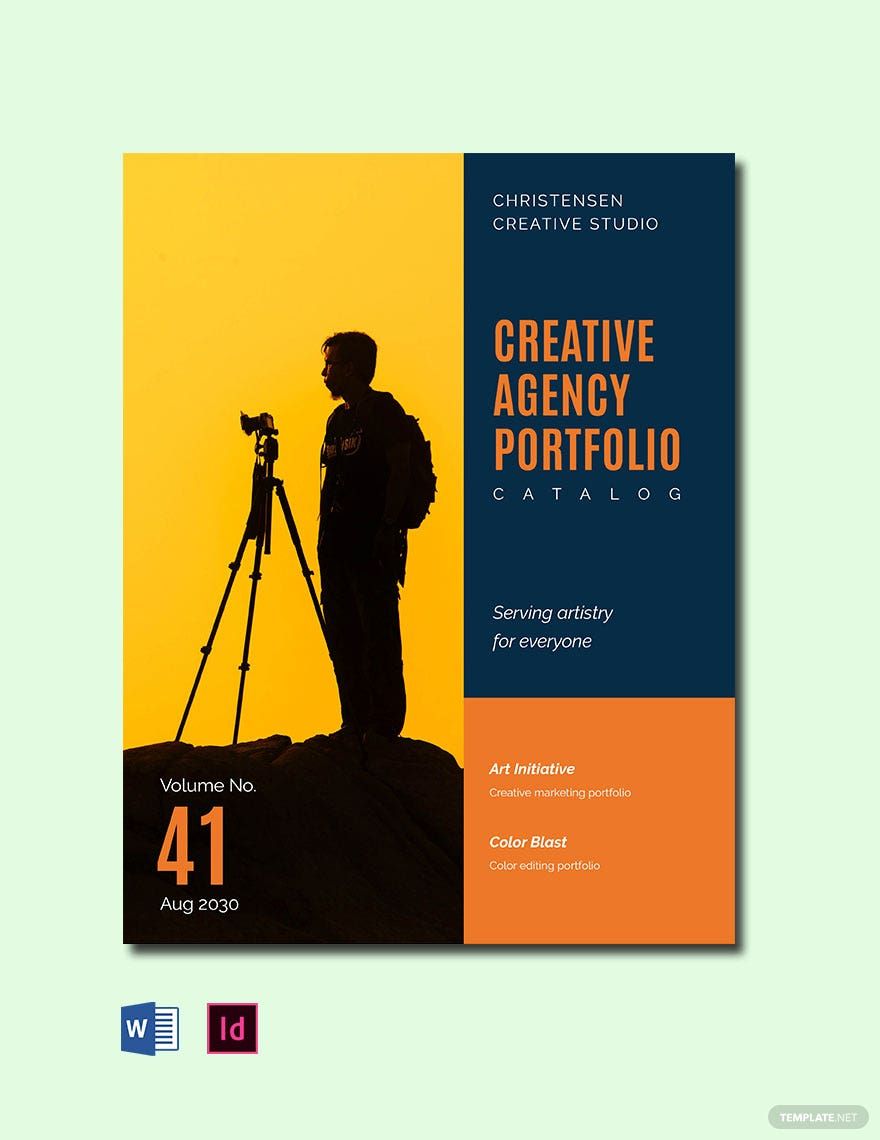 Free Creative Agency Portfolio Catalog Template