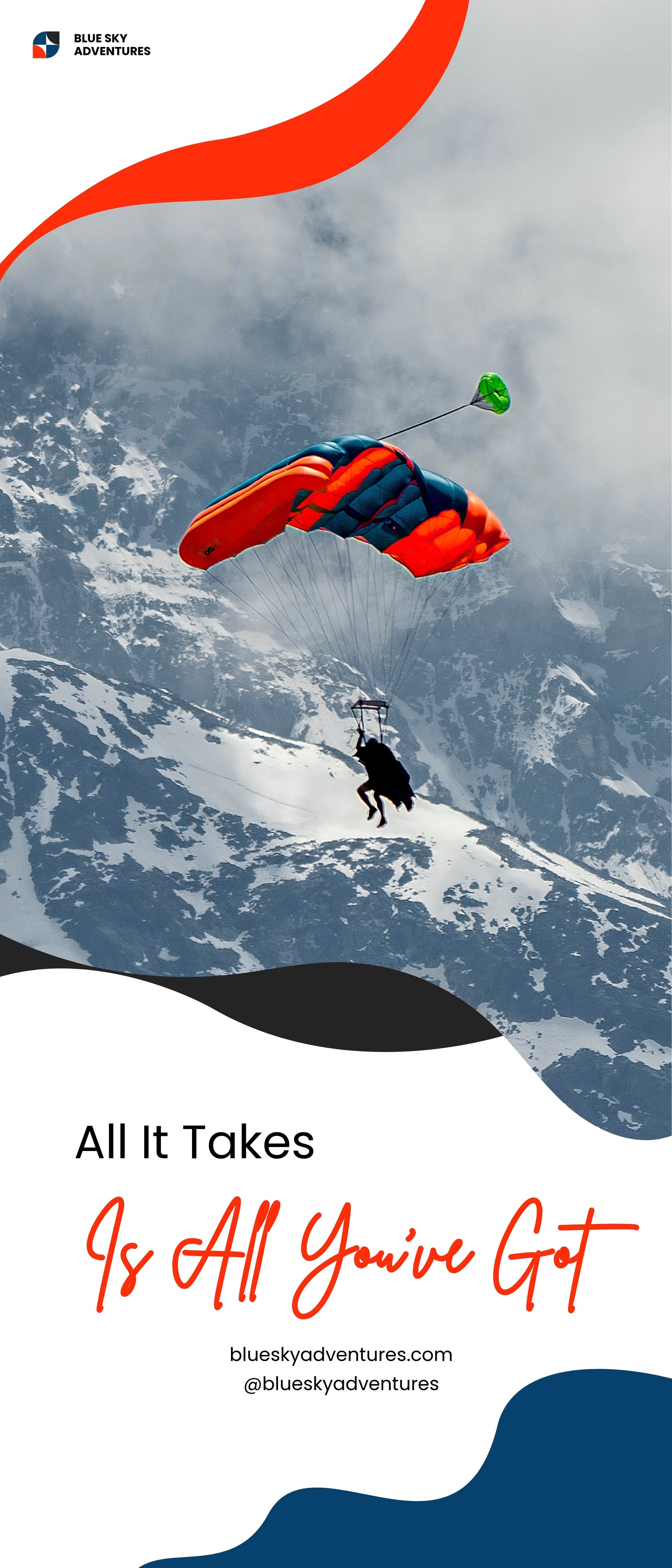 Free Extreme Sport Roll Up Banner Template