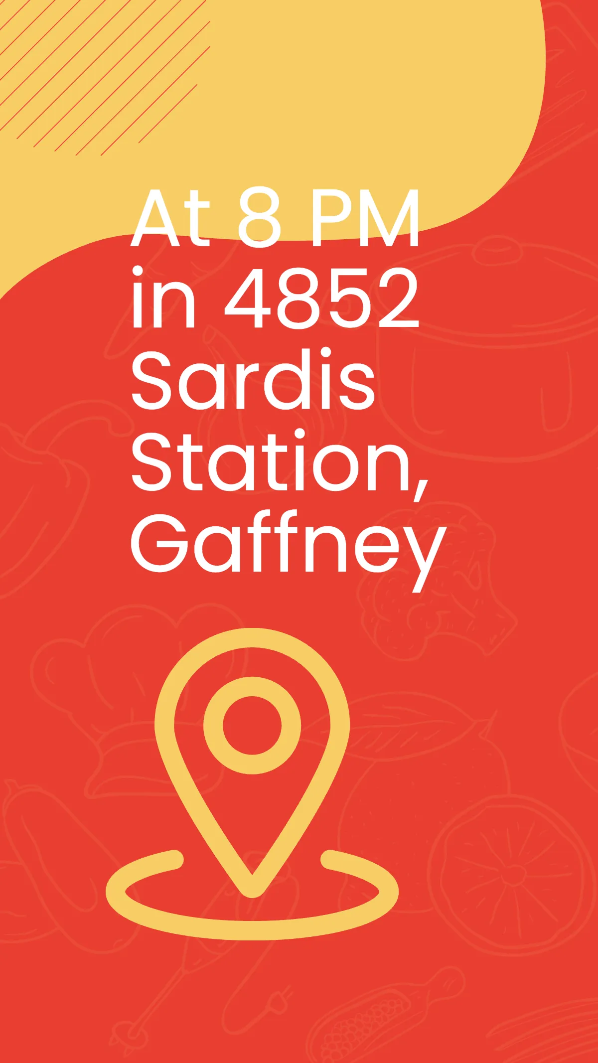 Free Food Truck Event Instagram Story Template to Edit Online