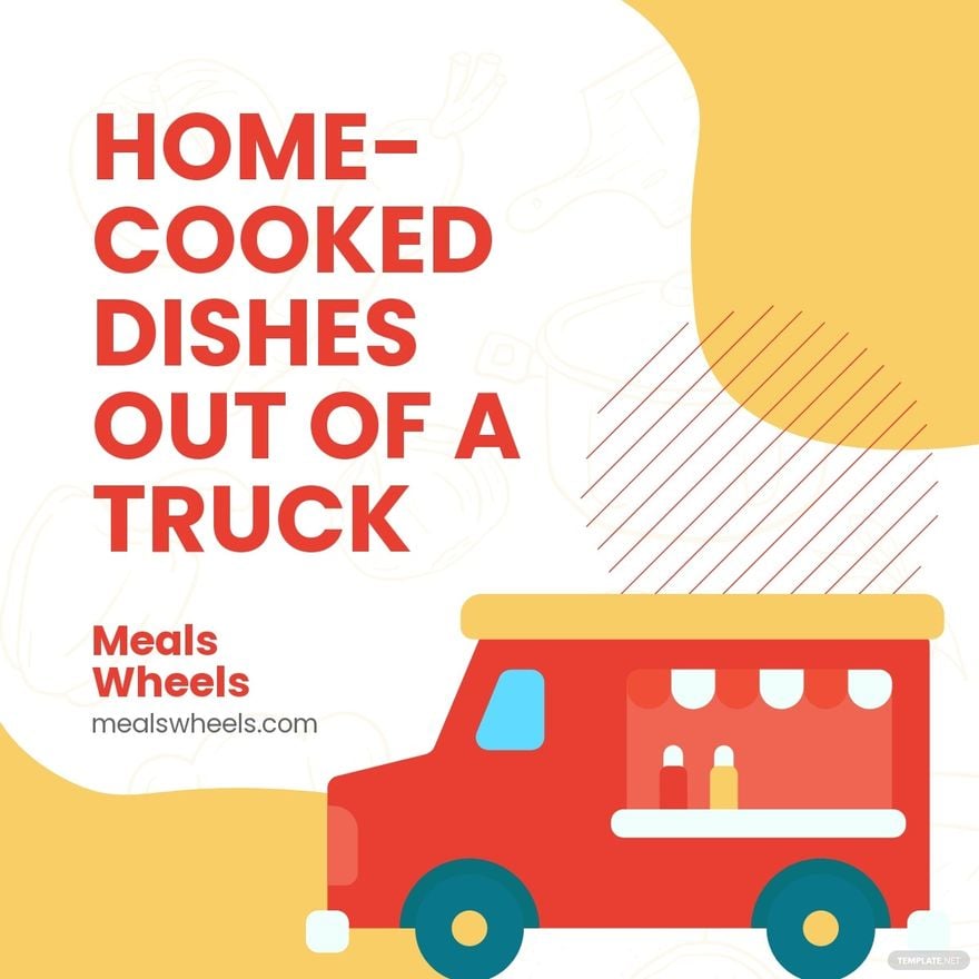 Food Truck Event Linkedin Post Template
