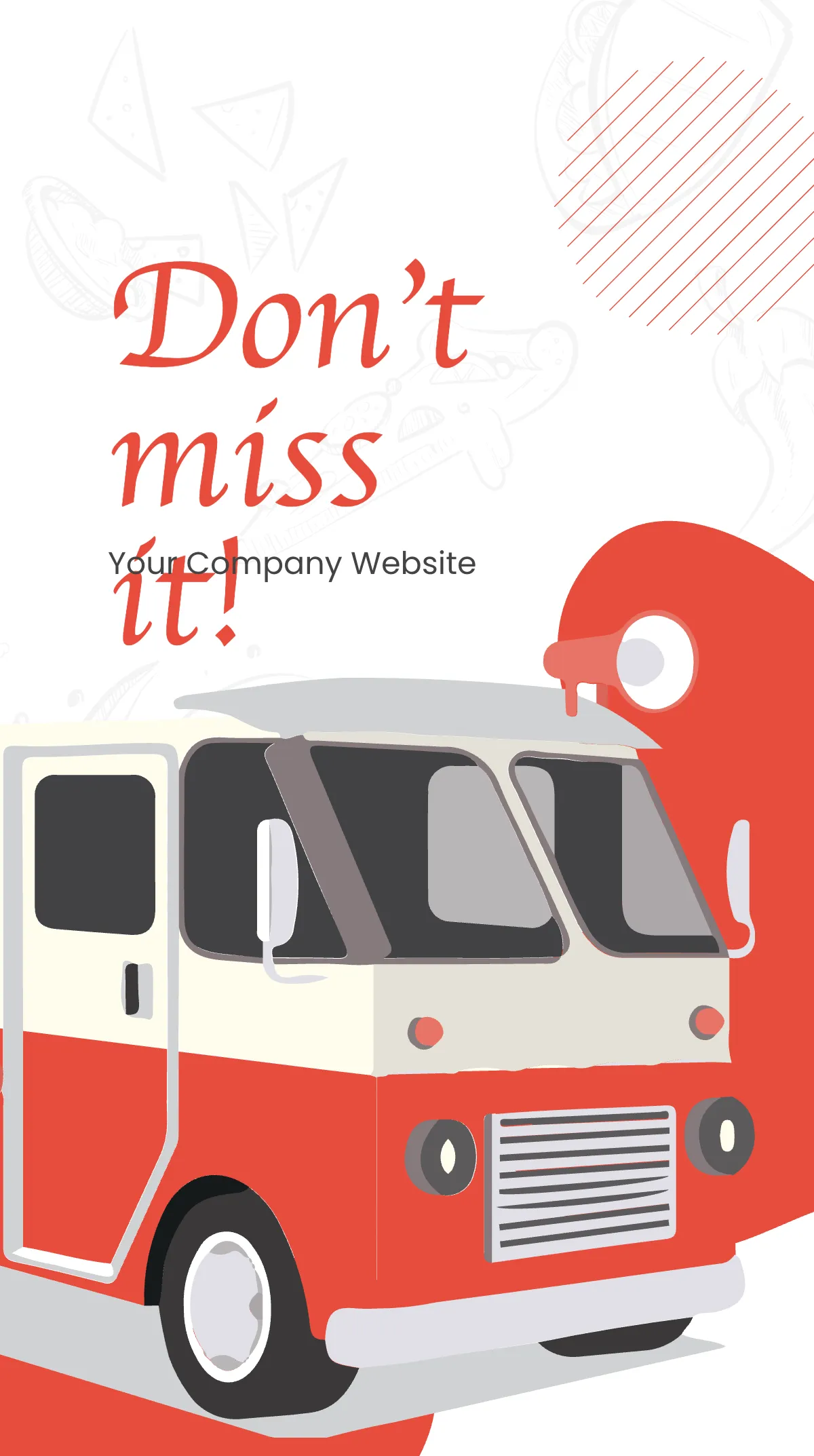 Free Food Truck Rally Instagram Story Template to Edit Online