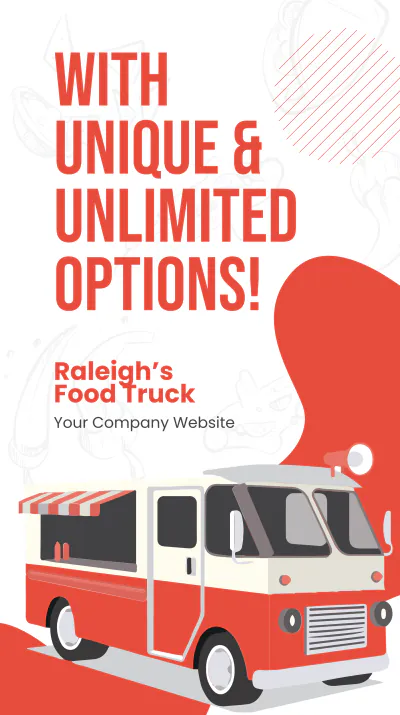 Free Food Truck Rally Instagram Story Template to Edit Online